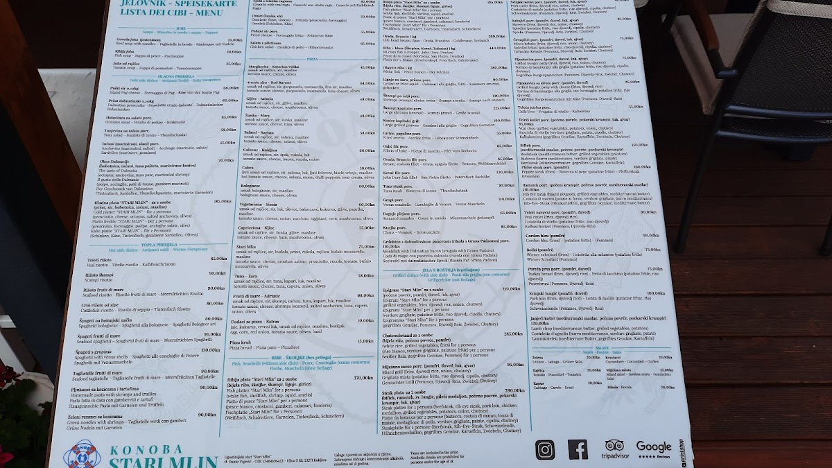 Stari Mlin Menu - Image 4